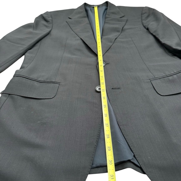 vintage gucci suit jacket blazer black 48IT/38 US wool mohair 2 button - Picture 11 of 14